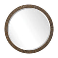 Uttermost Wayde Gold Bark Round Mirror 09459