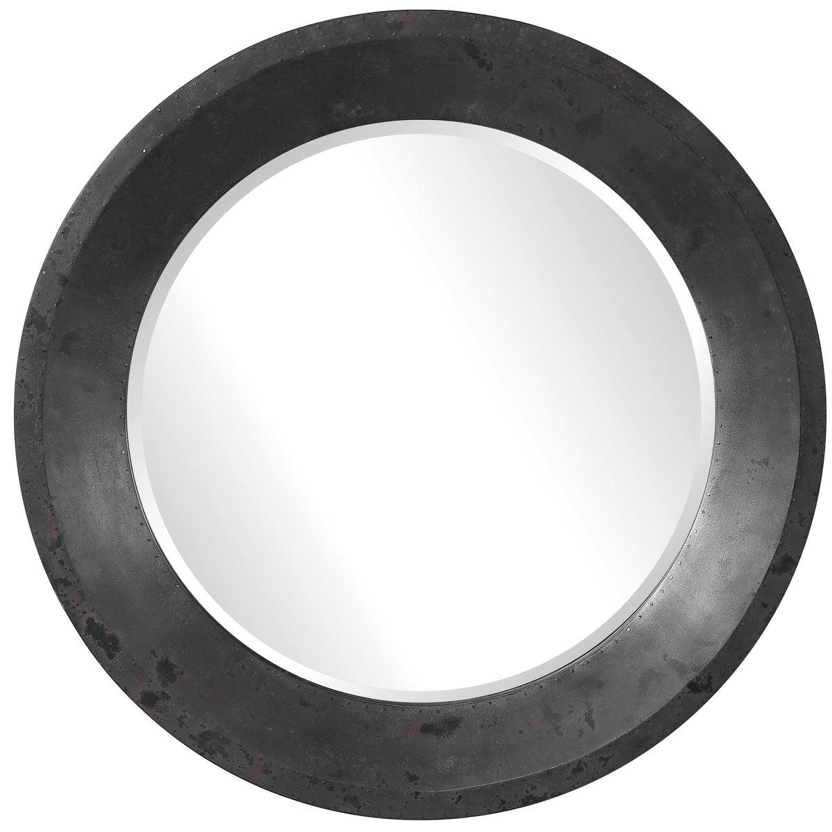 Uttermost Frazier Round Industrial Mirror 09589