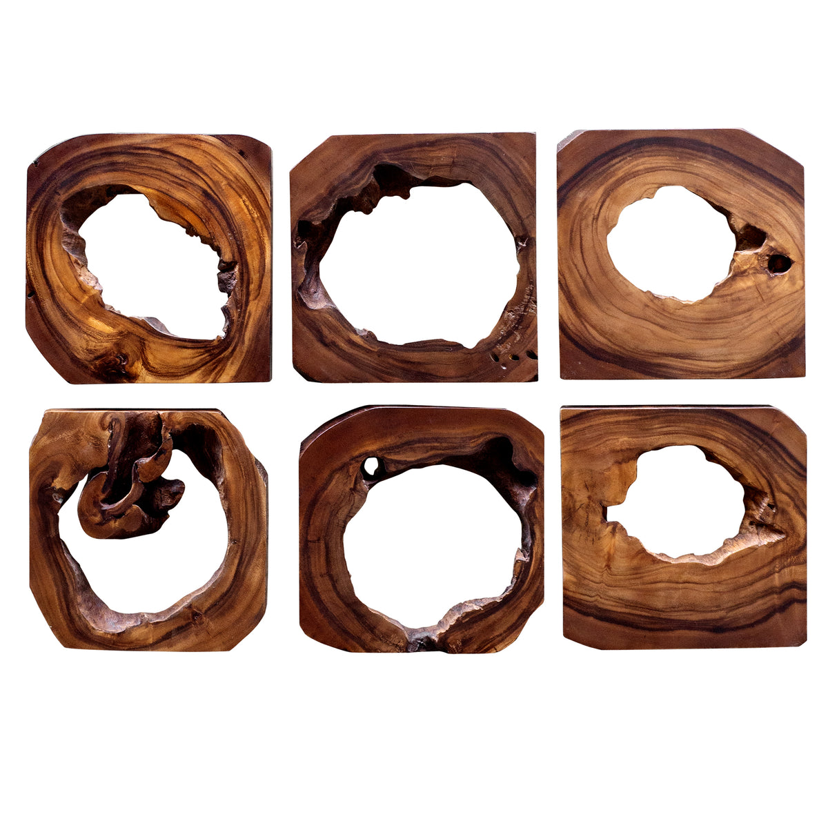 Uttermost Adlai Wood Wall Art S/6 04207