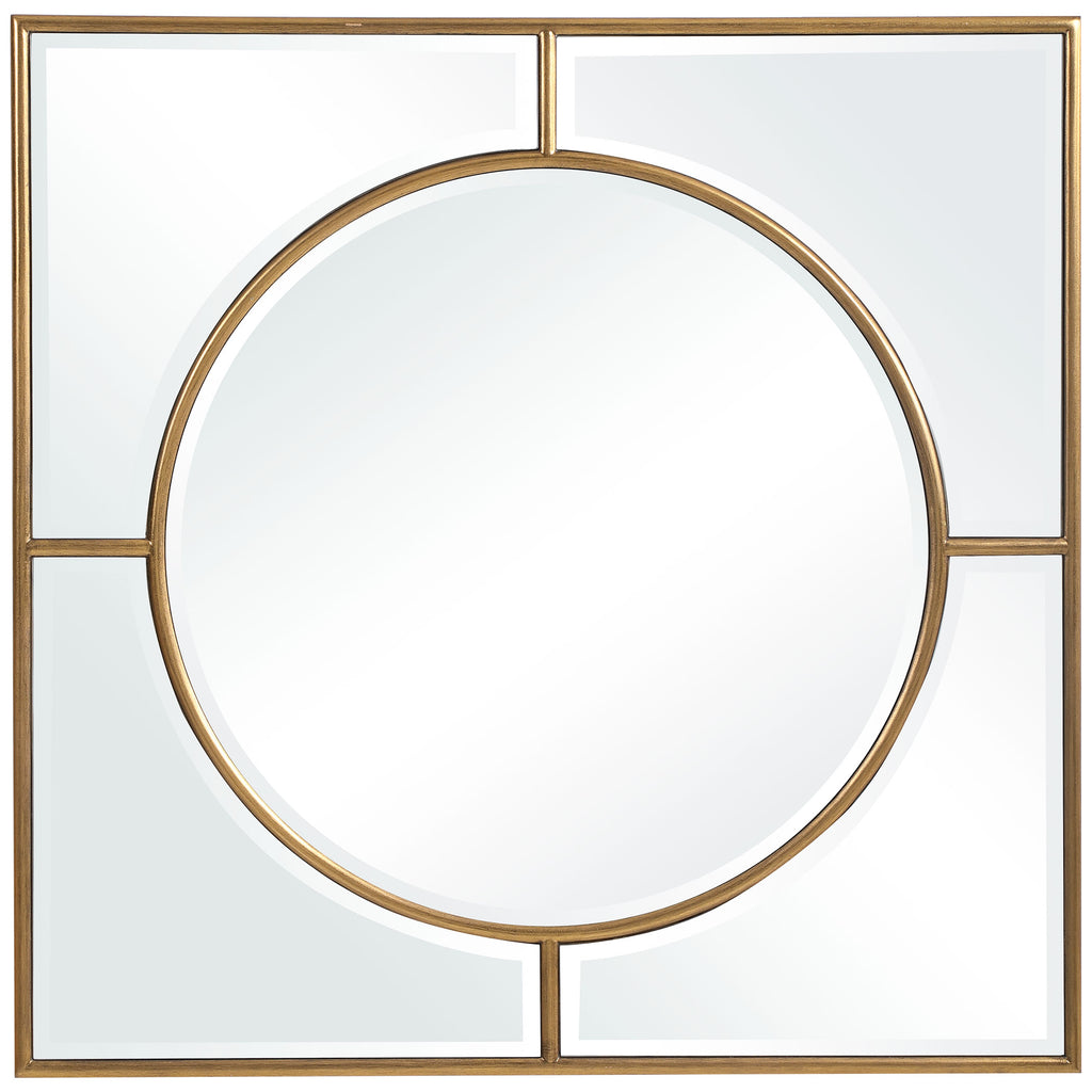 Uttermost Stanford Gold Square Mirror 09673