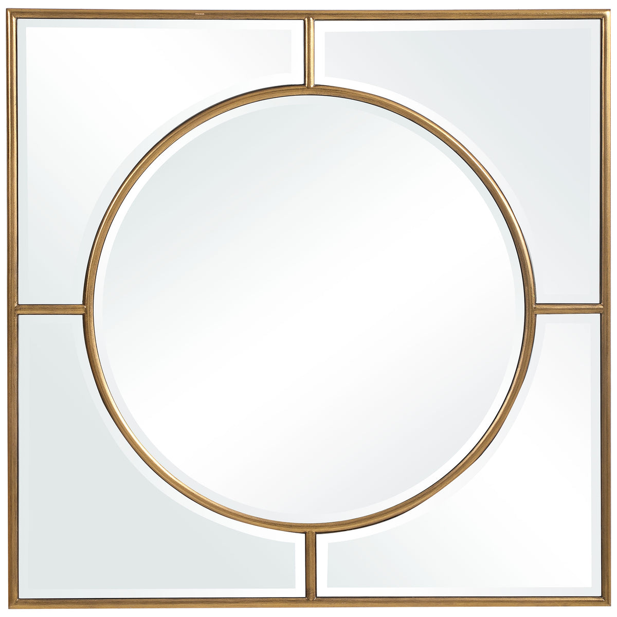 Uttermost Stanford Gold Square Mirror 09673