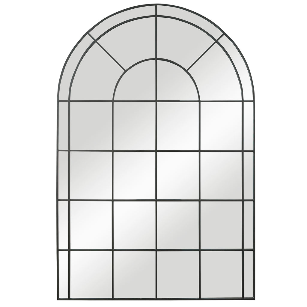 Uttermost Grantola Black Arch Iron Mirror 09698