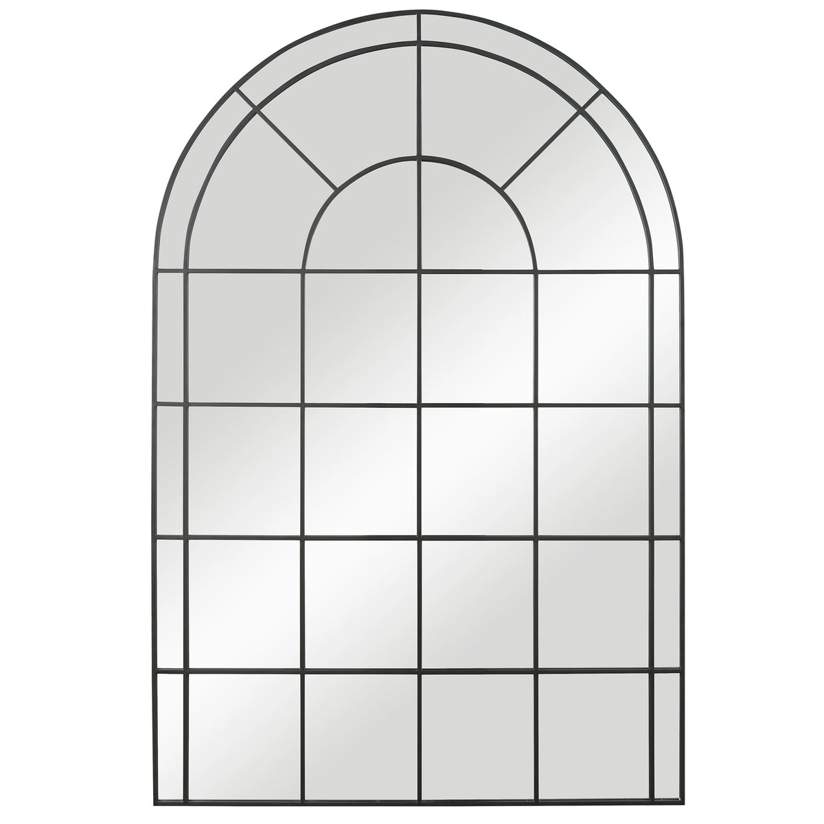 Uttermost Grantola Black Arch Iron Mirror 09698