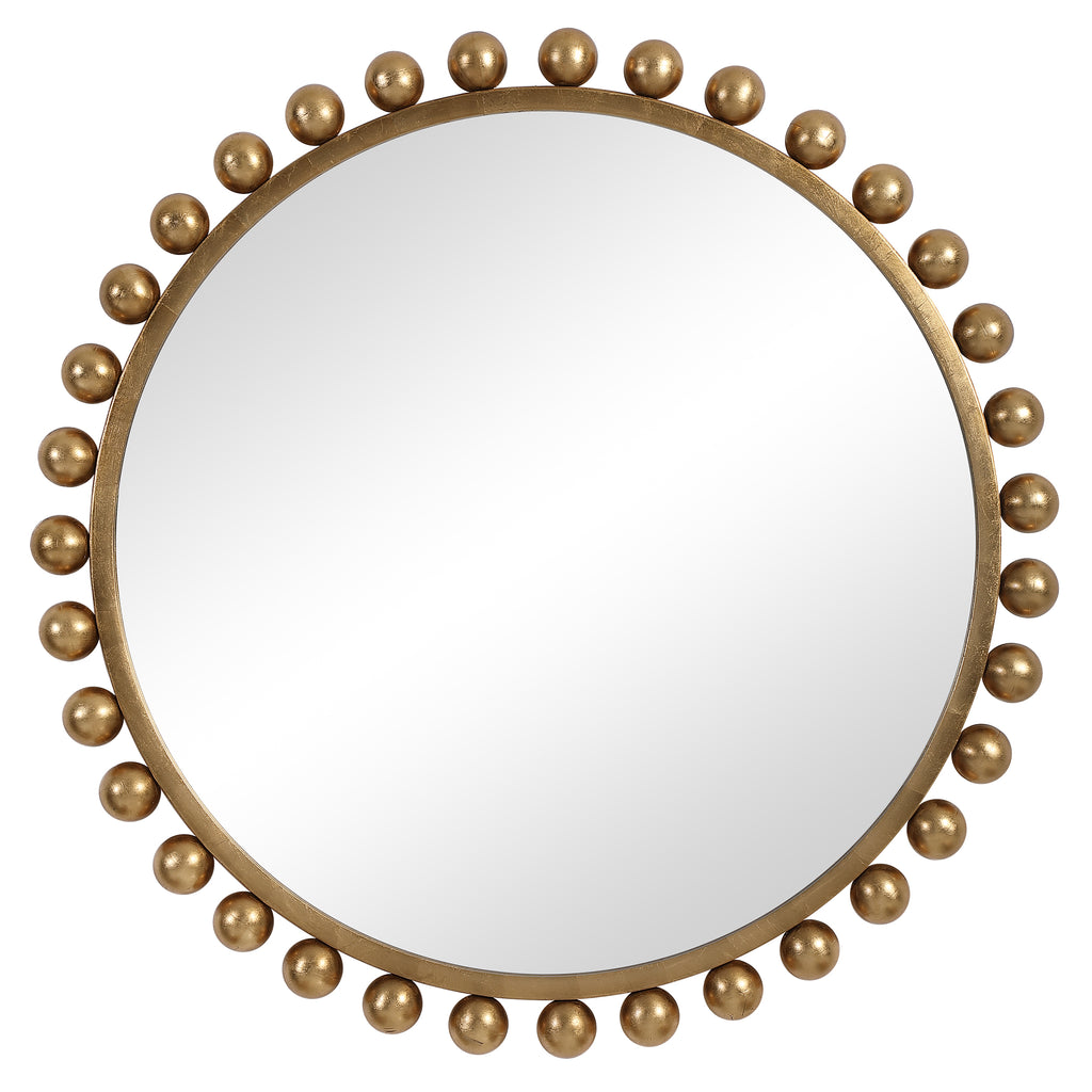 Uttermost Cyra Gold Round Mirror 09695