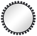 Uttermost Cyra Black Round Mirror 09694