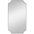Uttermost Lennox Black Scalloped Corner Mirror 09709