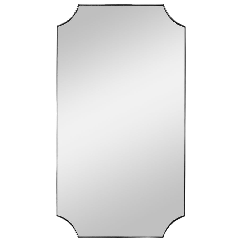 Uttermost Lennox Nickel Scalloped Corner Mirror 09710