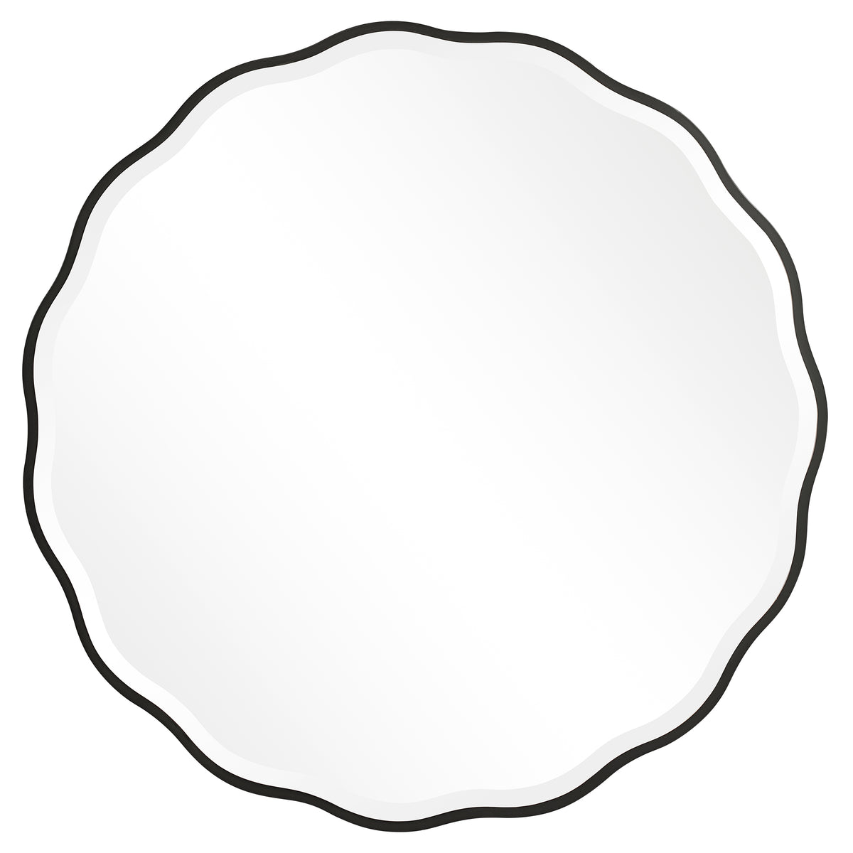 Uttermost Aneta Black Round Mirror 09693