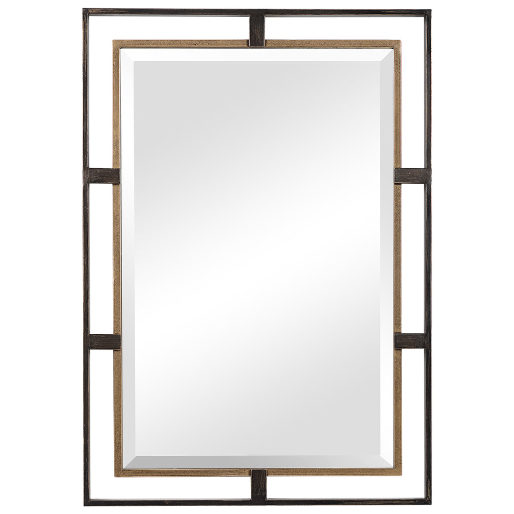 Uttermost Carrizo Gold & Bronze Rectangle Mirror 09711