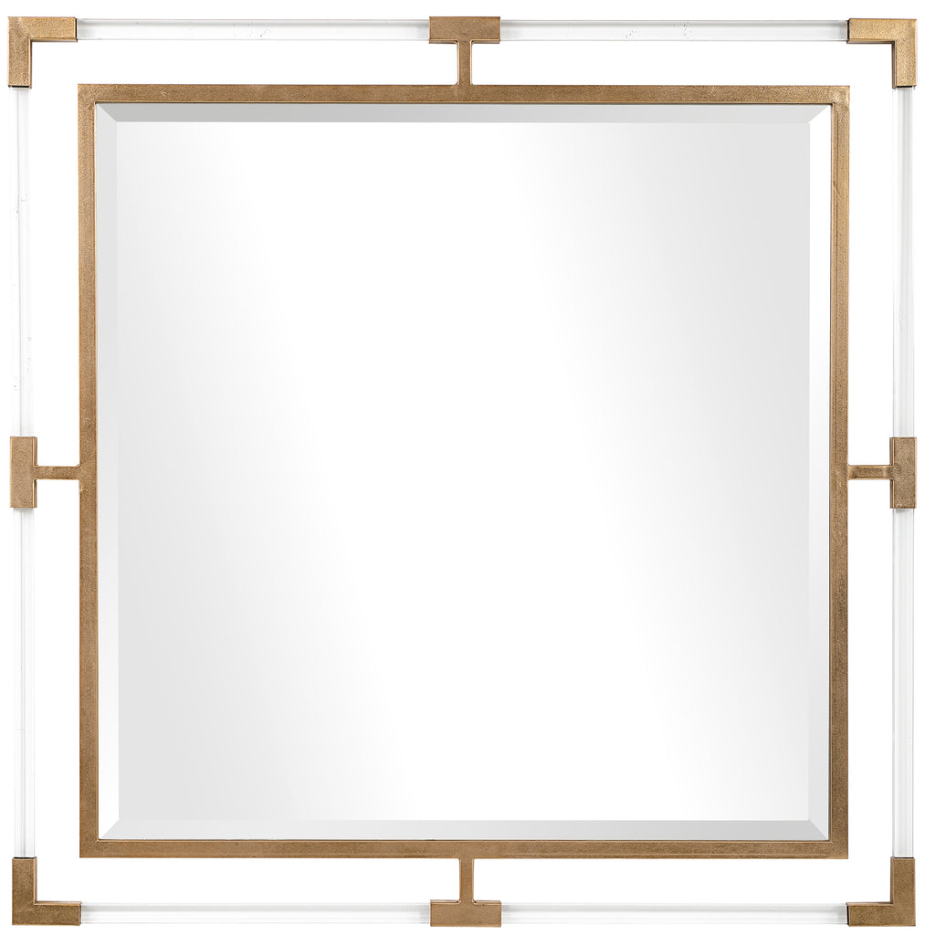 Uttermost Balkan Golden Square Mirror 09714