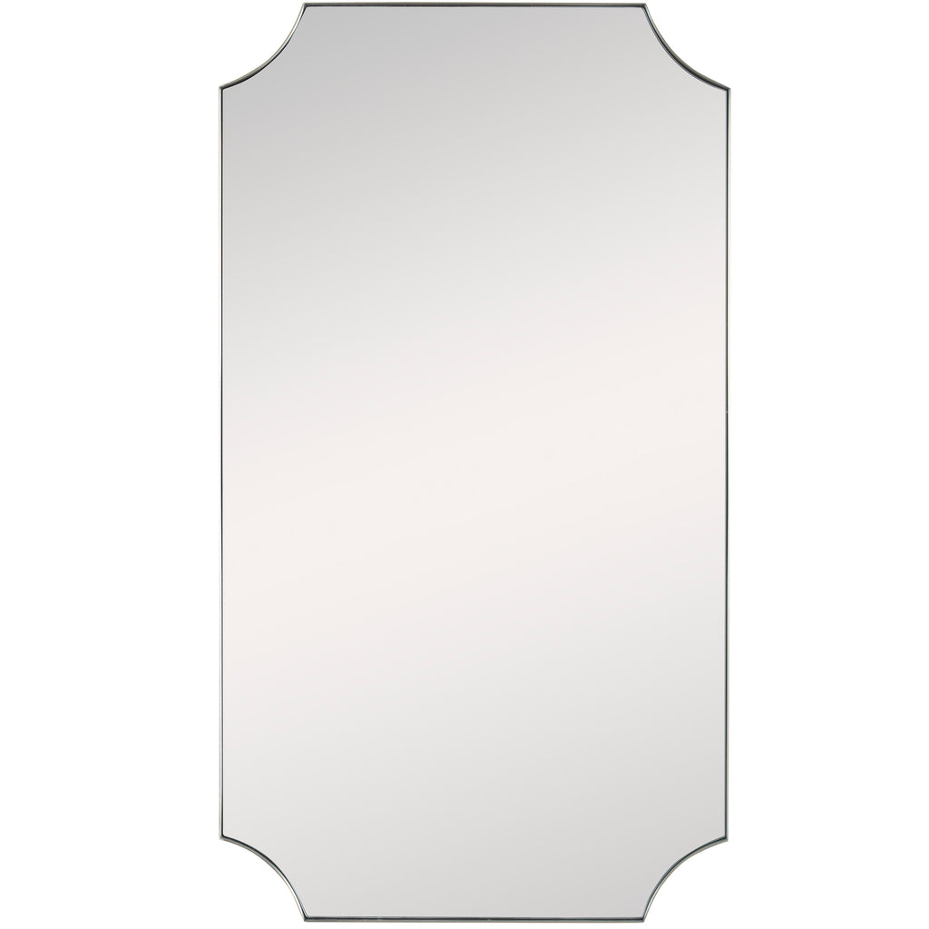 Uttermost Lennox Brass Scalloped Corner Mirror 09727