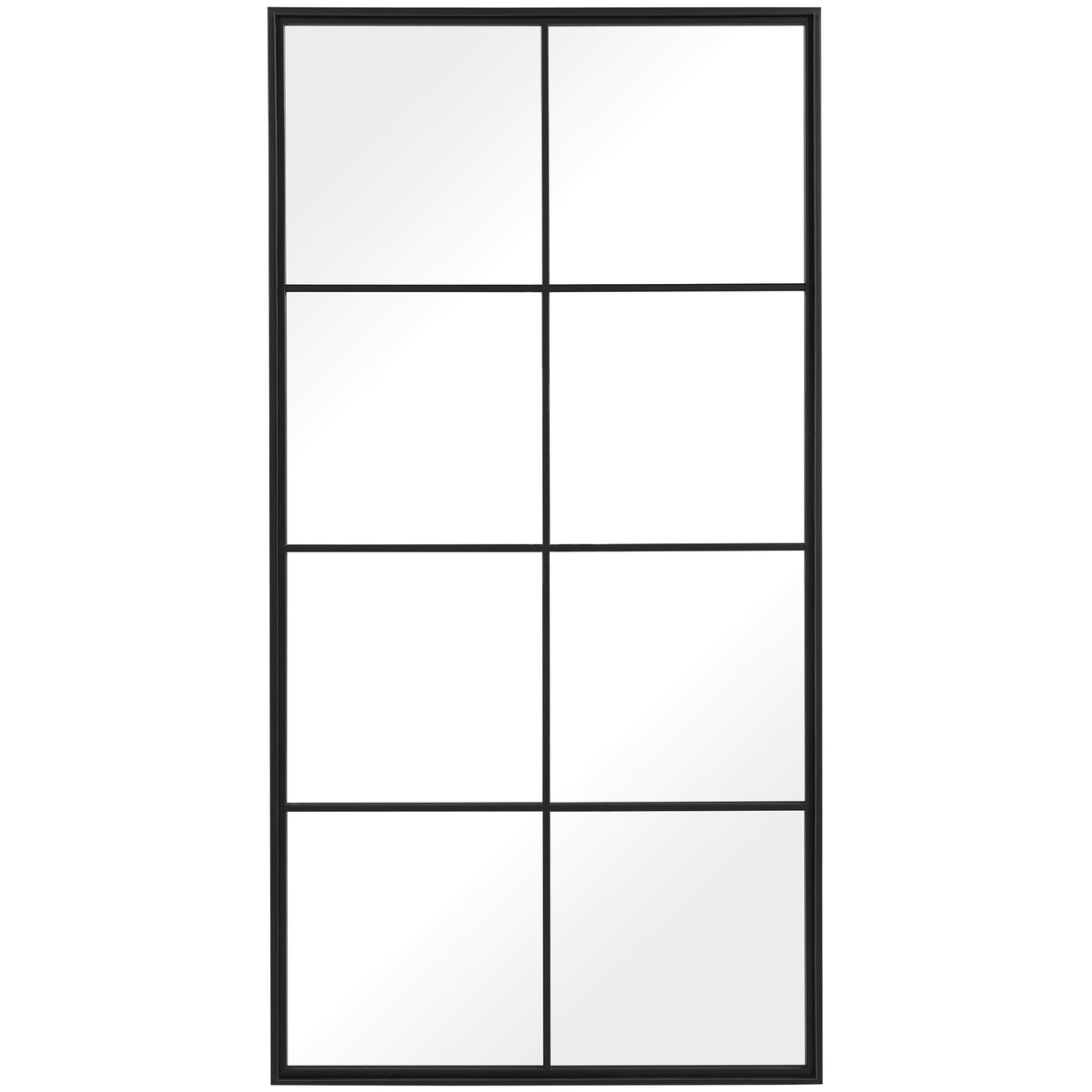 Uttermost Rousseau Iron Window Mirror 09732