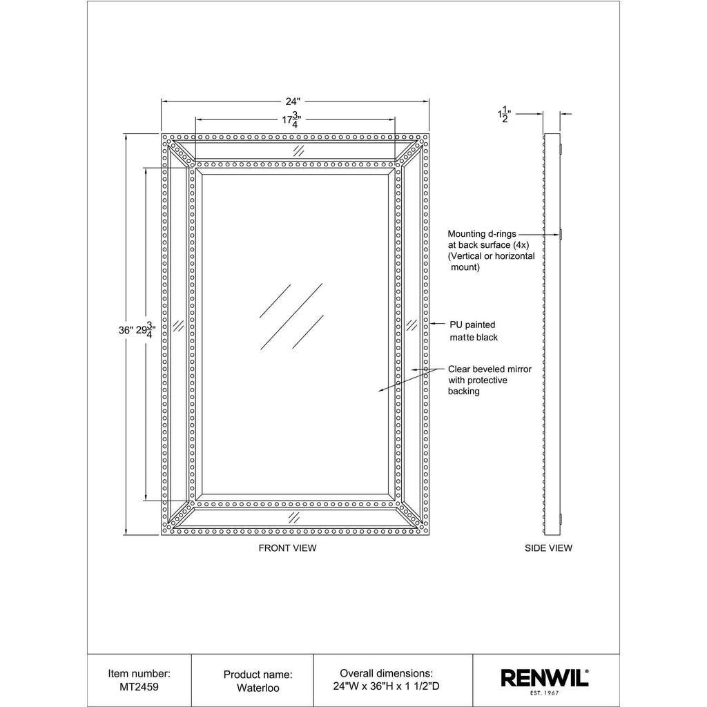RENWIL WATERLOO MIRROR MT2459