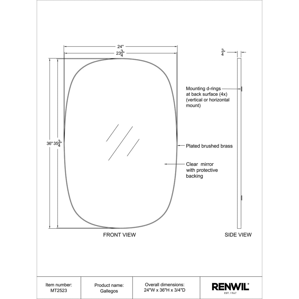 RENWIL GALLEGOS MIRROR MT2523