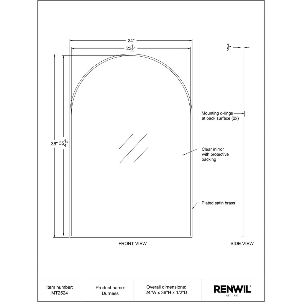RENWIL DURNESS MIRROR MT2524