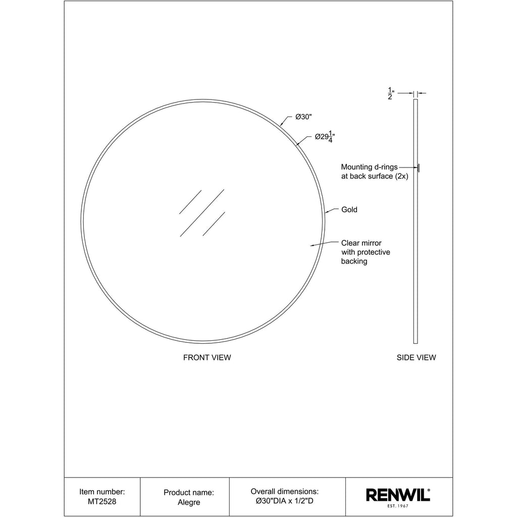 RENWIL ALEGRE MIRROR MT2528