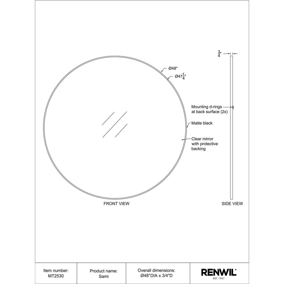RENWIL SAMI MIRROR MT2530