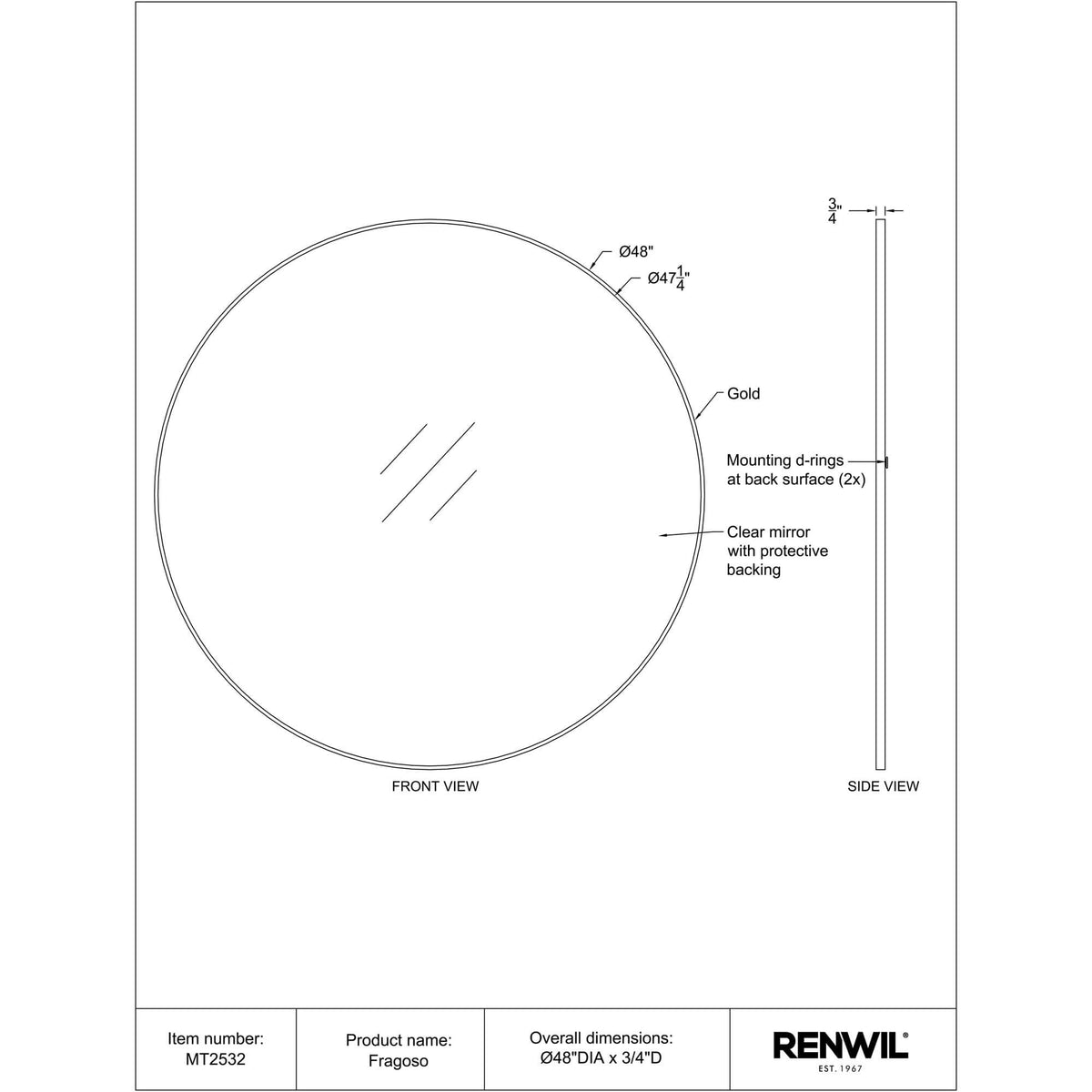 RENWIL FRAGOSO MIRROR MT2532