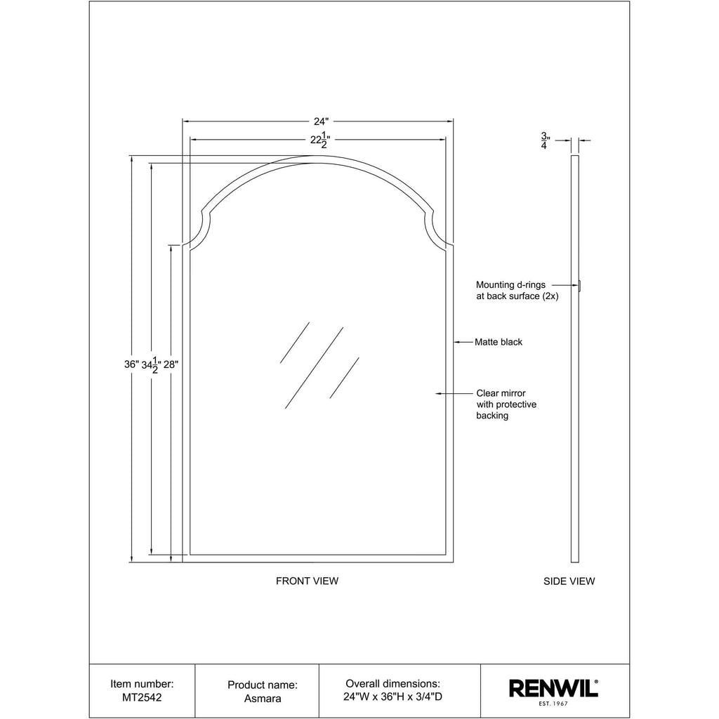 RENWIL ASMARA MIRROR MT2542