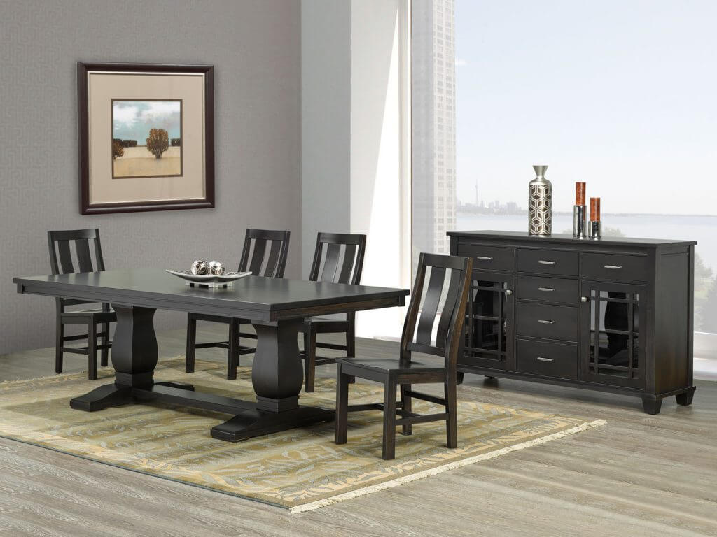 CARDINAL WOODCRAFT MADRID DOUBLE PEDESTAL TABLE