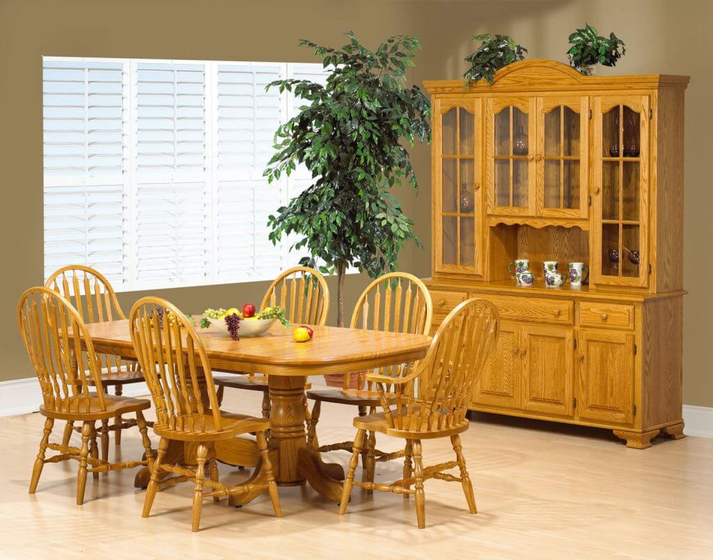 CARDINAL WOODCRAFT MARTIN DOUBLE PEDESTAL TABLE