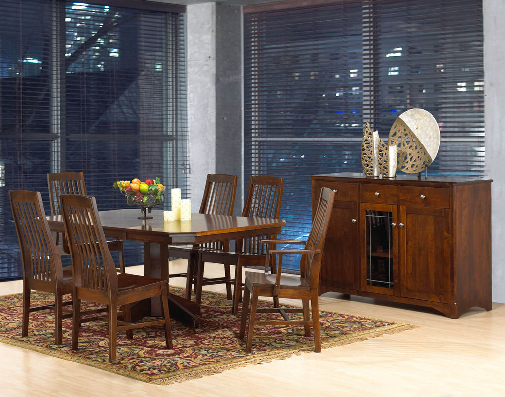 CARDINAL WOODCRAFT MIDTOWN SINGLE PEDESTAL TABLE