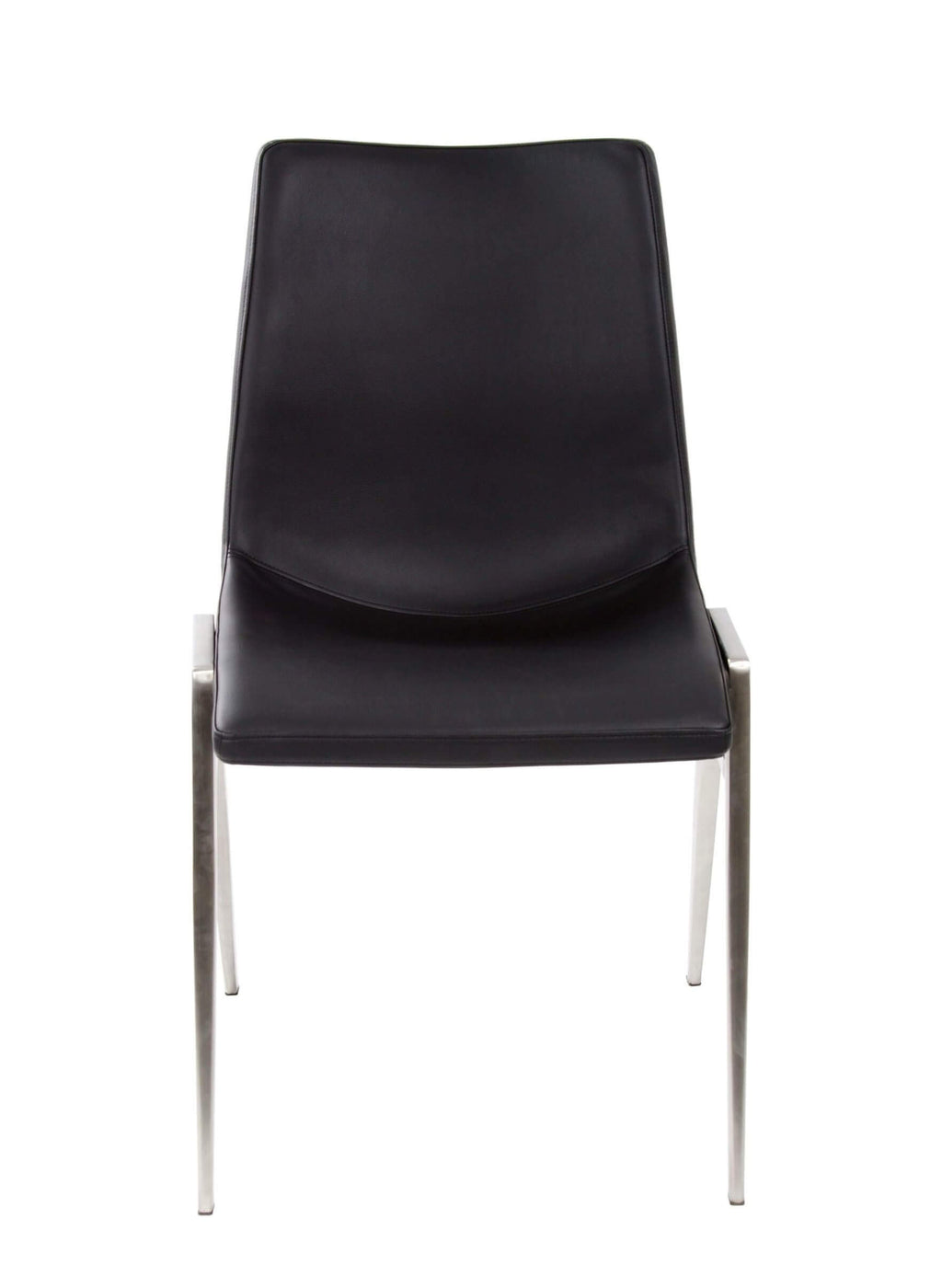 FURNISHINGS MATE MOON CHAIR BLACK SET OF TWO DC 006-BL-SS