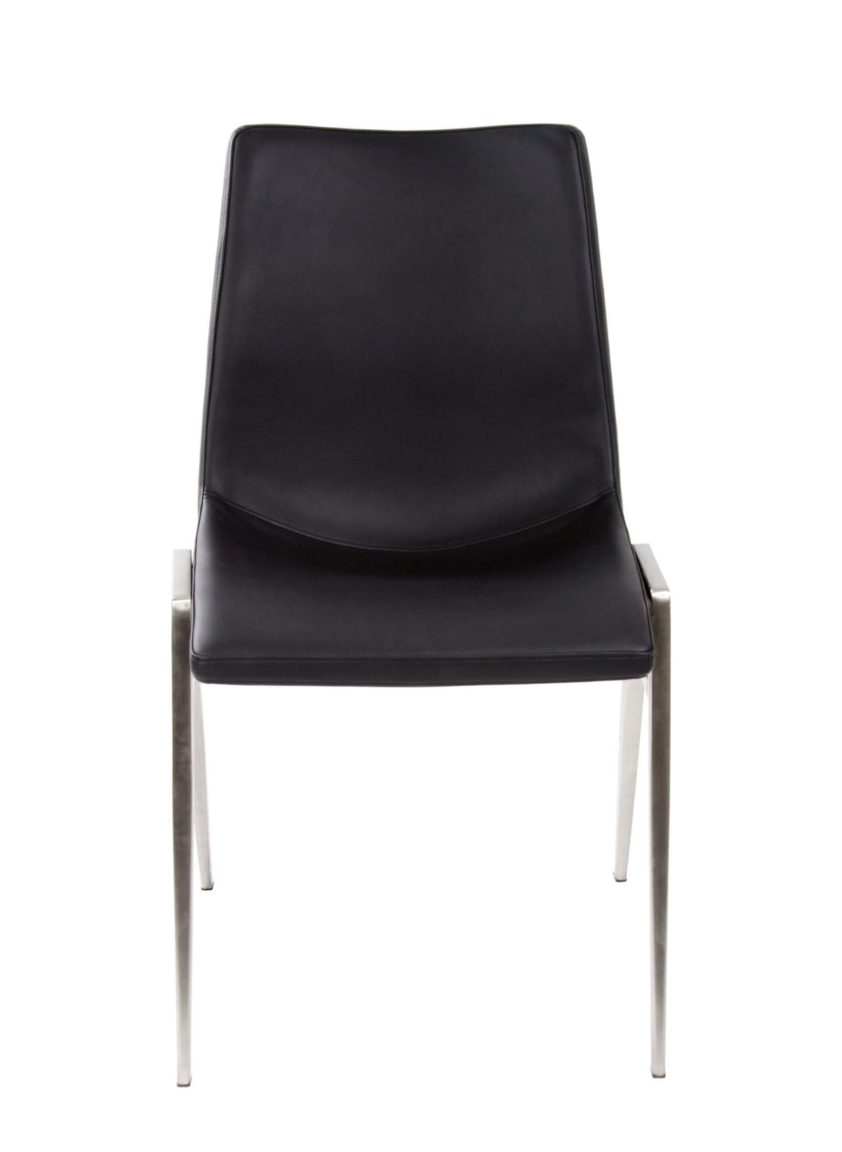 FURNISHINGS MATE MOON CHAIR BLACK SET OF TWO DC 006-BL-SS