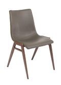 FURNISHINGS MATE MOON CHAIR GREY SET OF TWO DC 006-GR-BW