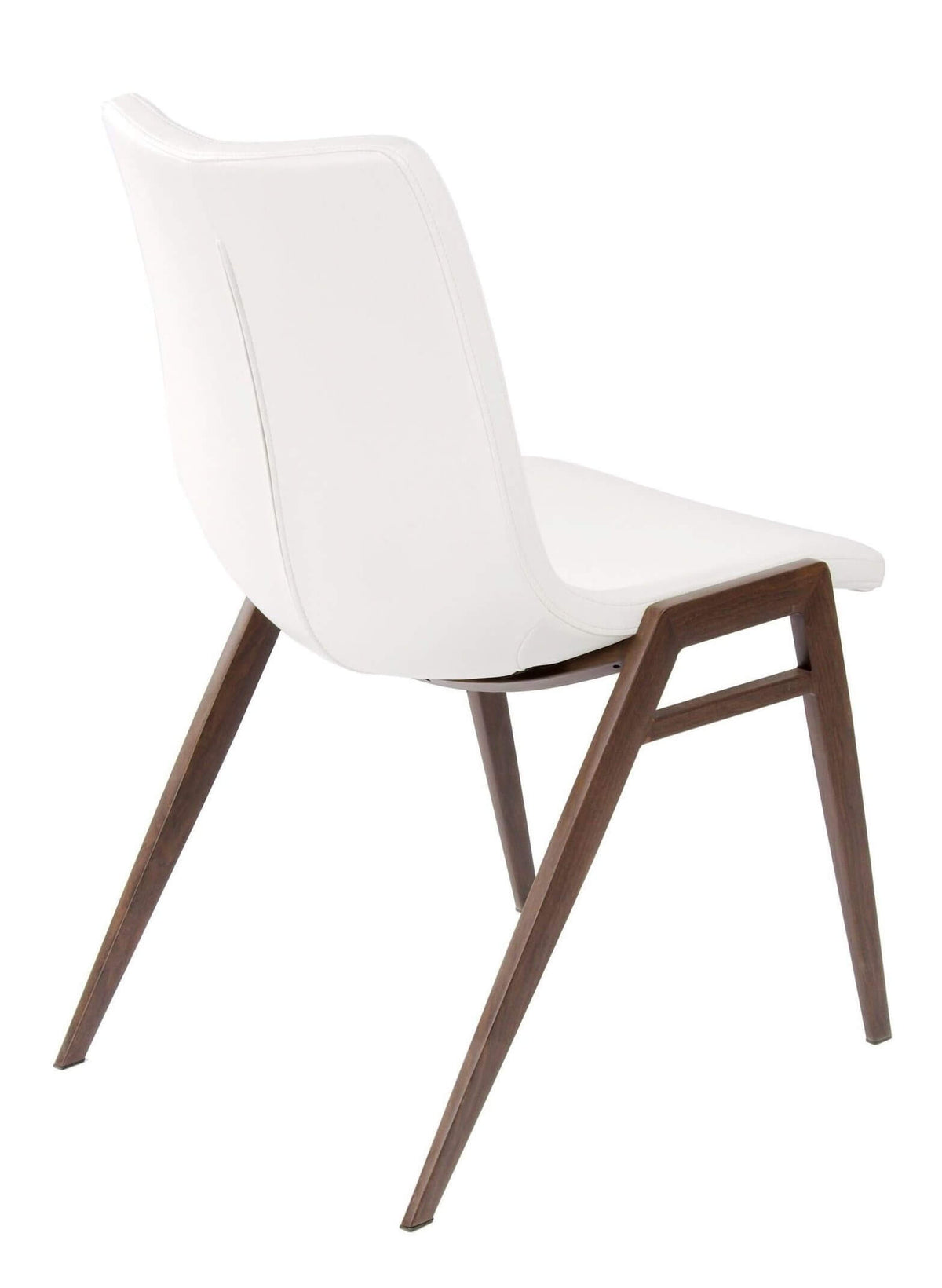 FURNISHINGS MATE MOON CHAIR WHITE SET OF TWO DC 006-WH-BW