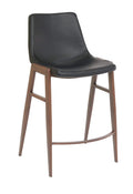 FURNISHINGS MATE MOON COUNTER STOOL BLACK SET OF TWO CS 006-BL-BW