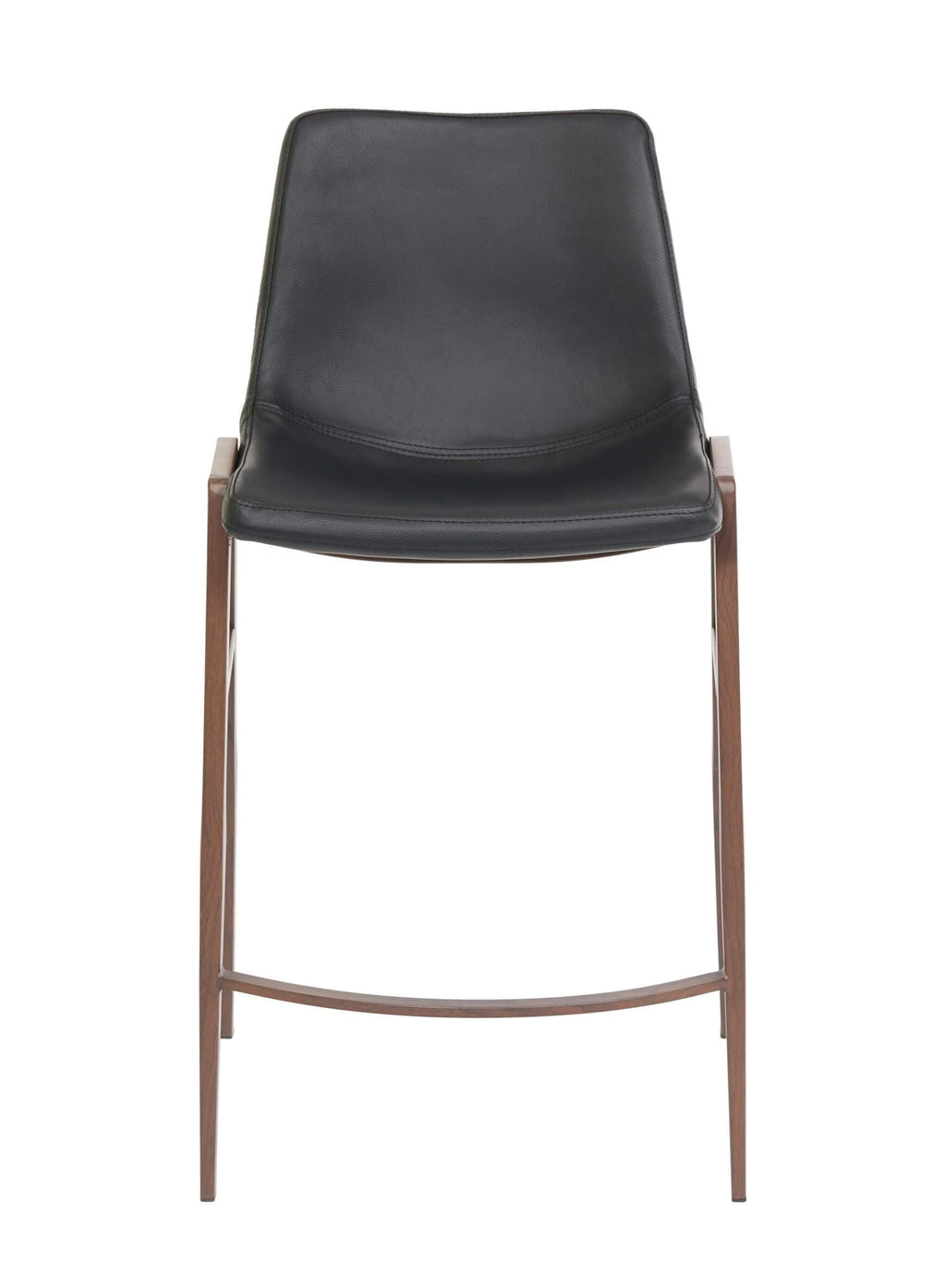 FURNISHINGS MATE MOON COUNTER STOOL BLACK SET OF TWO CS 006-BL-BW