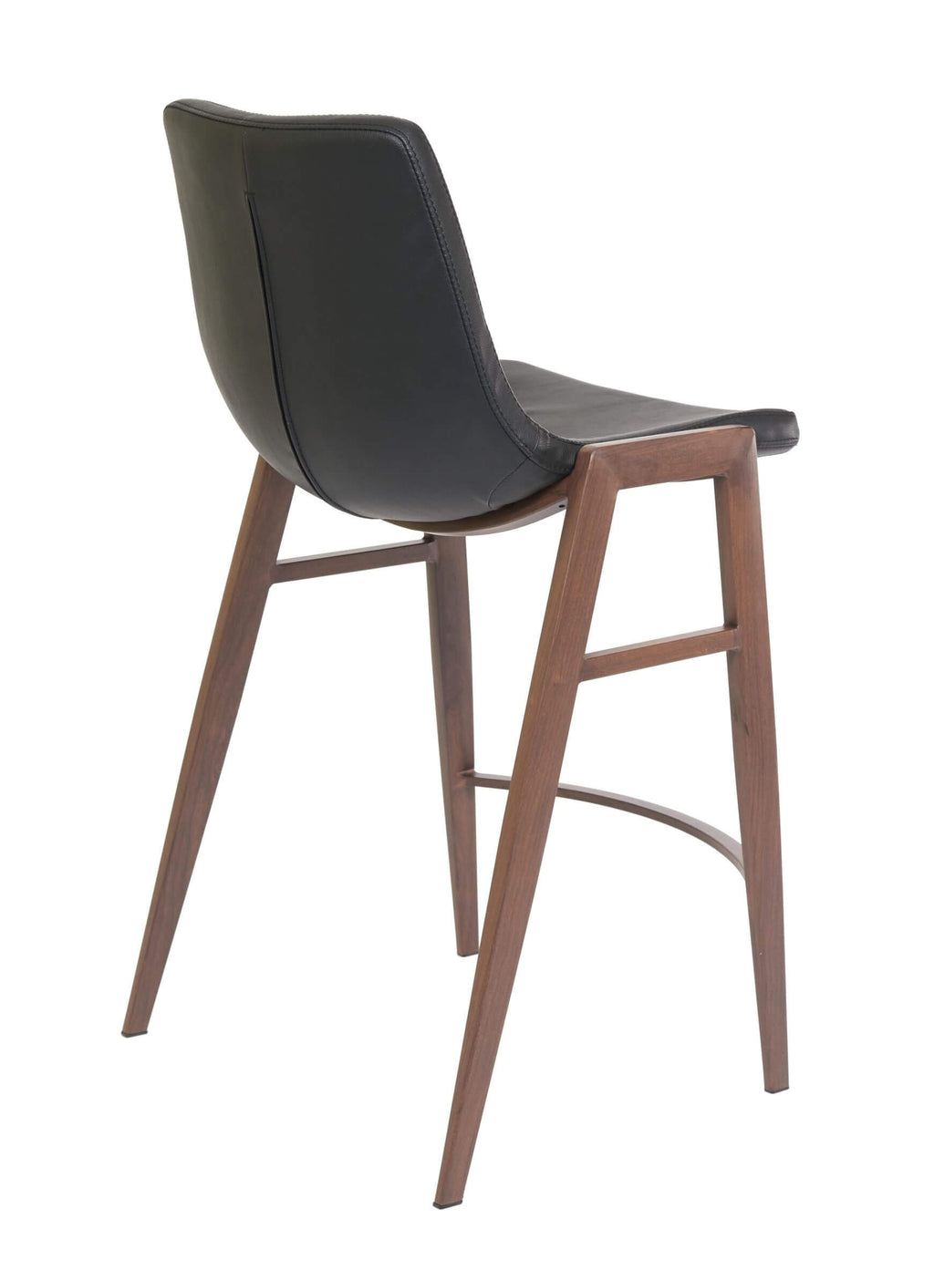FURNISHINGS MATE MOON COUNTER STOOL BLACK SET OF TWO CS 006-BL-BW