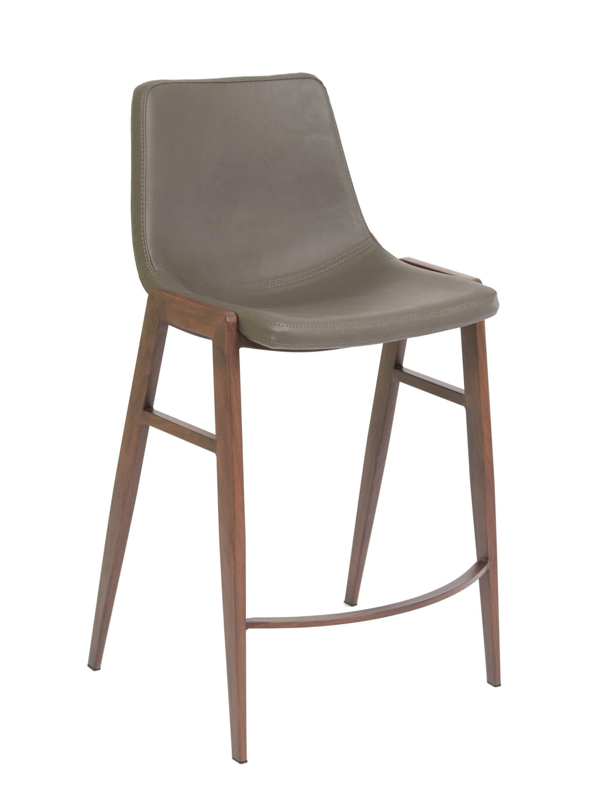 FURNISHINGS MATE MOON COUNTER STOOL GREY SET OF TWO CS 006-GR-BW