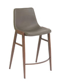 FURNISHINGS MATE MOON BAR STOOL GREY SET OF TWO BS 006-GR-BW