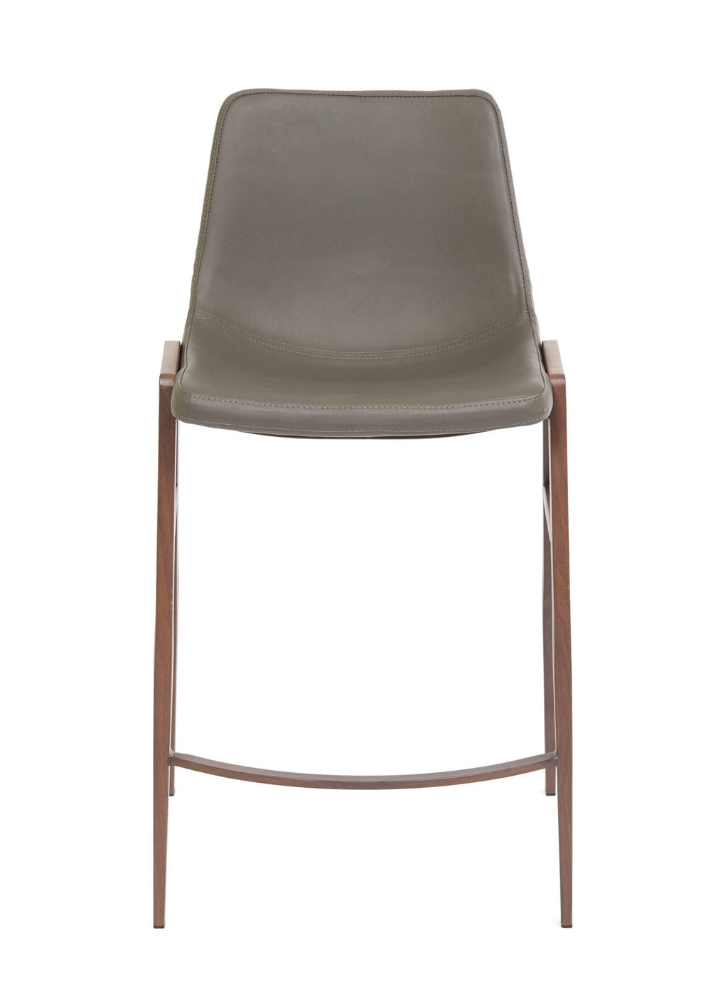 FURNISHINGS MATE MOON BAR STOOL GREY SET OF TWO BS 006-GR-BW