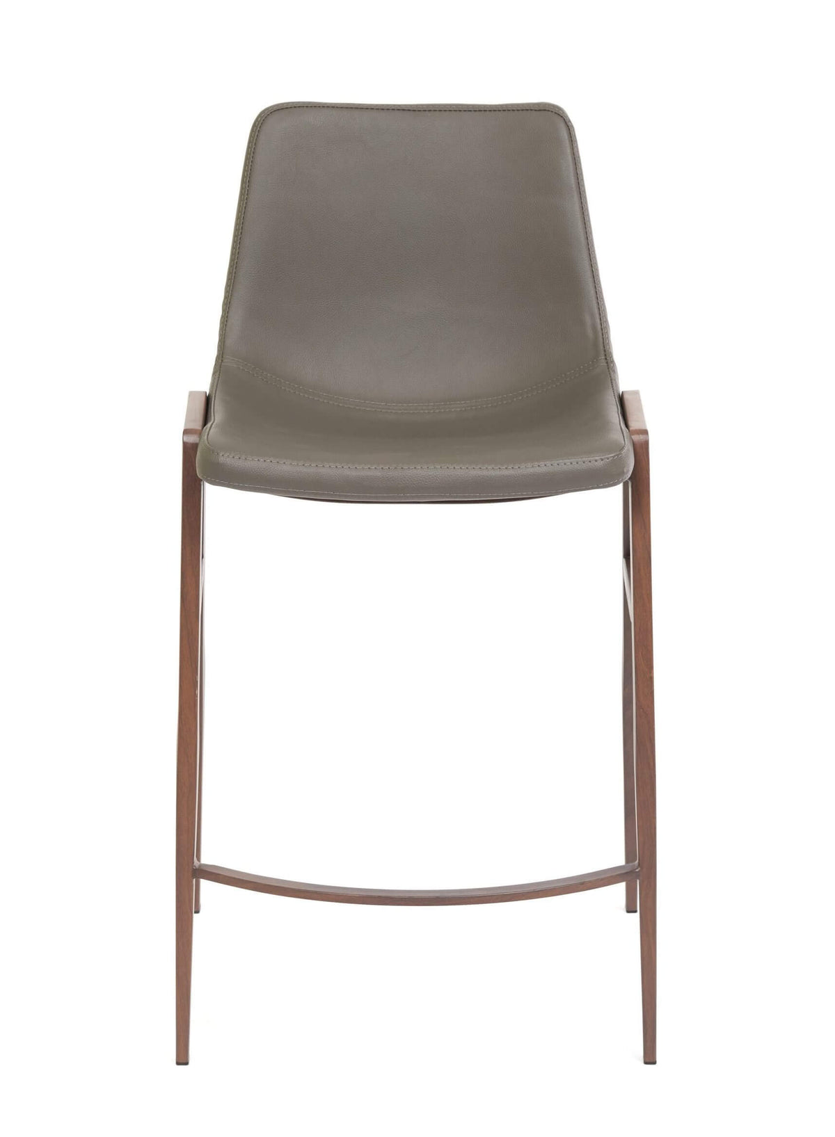 FURNISHINGS MATE MOON BAR STOOL GREY SET OF TWO BS 006-GR-BW