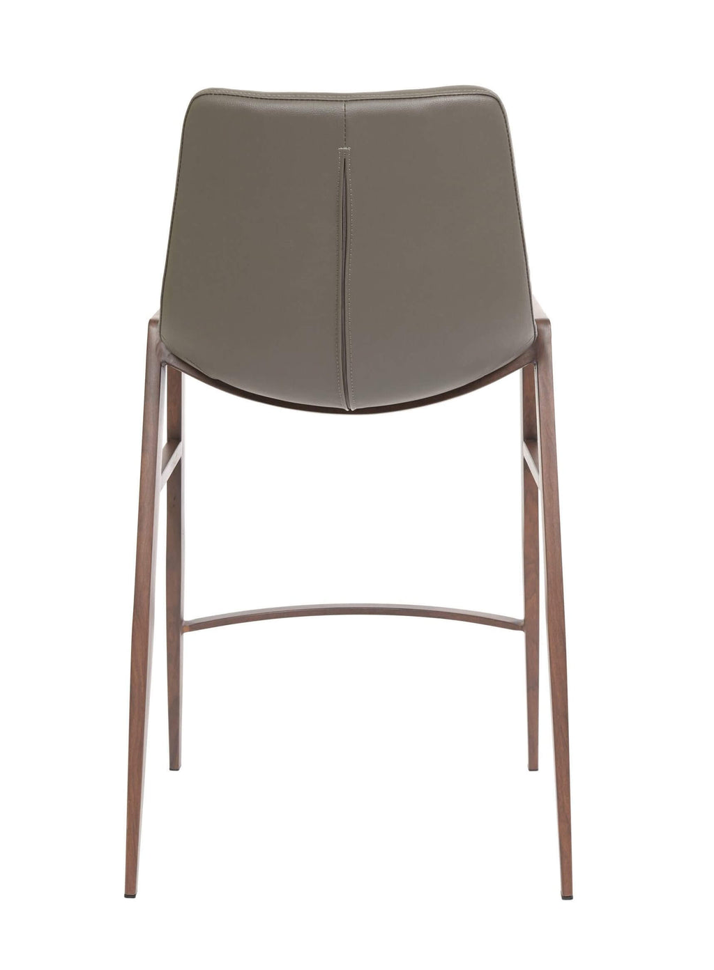 FURNISHINGS MATE MOON BAR STOOL GREY SET OF TWO BS 006-GR-BW
