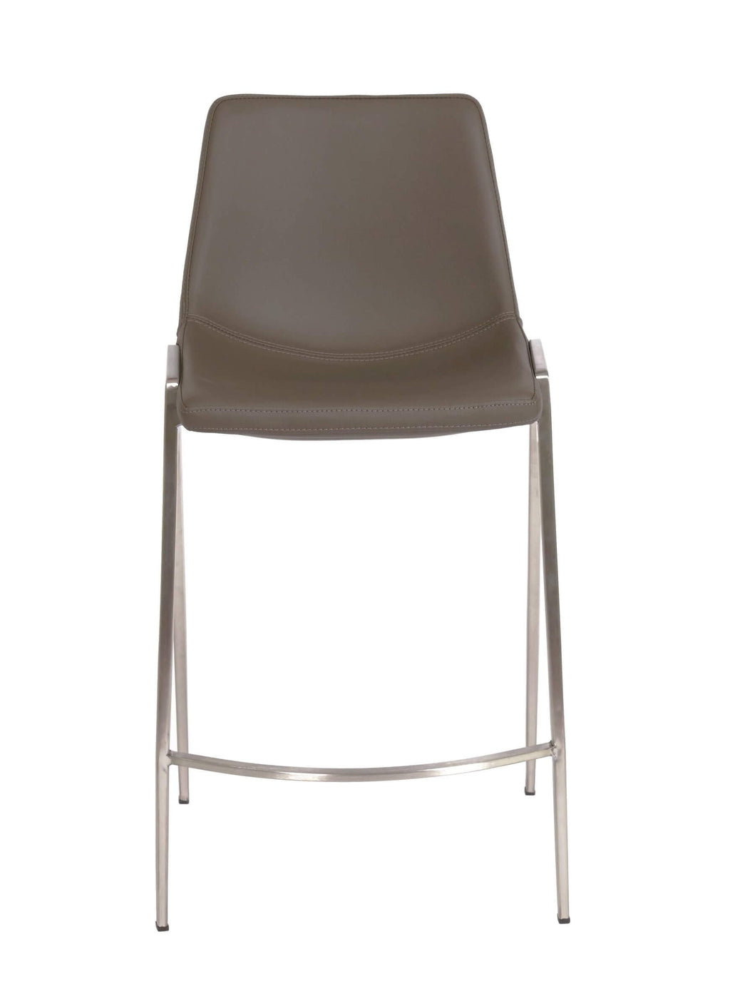 FURNISHINGS MATE MOON BAR STOOL GREY SET OF TWO BS 006-GR-SS