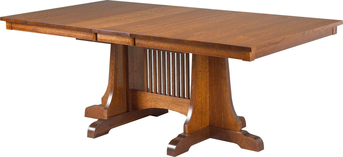 CARDINAL WOODCRAFT MORRIS PLAINS DOUBLE PEDESTAL TABLE