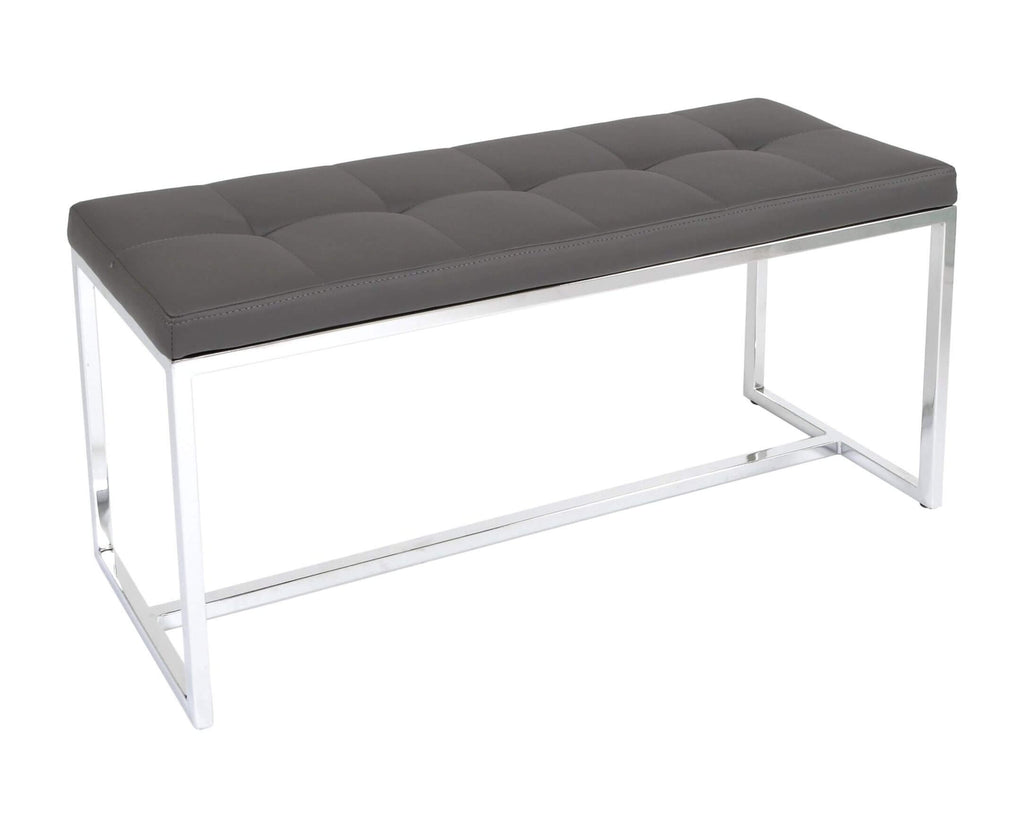 FURNISHINGS MATE NARROW BENCH GREY E30-GR-SS