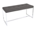 FURNISHINGS MATE NARROW BENCH GREY E30-GR-SS