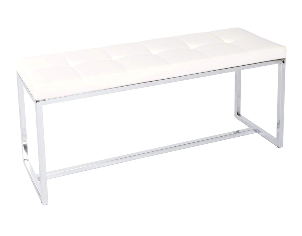 FURNISHINGS MATE NARROW BENCH WHITE E30-WH-SS