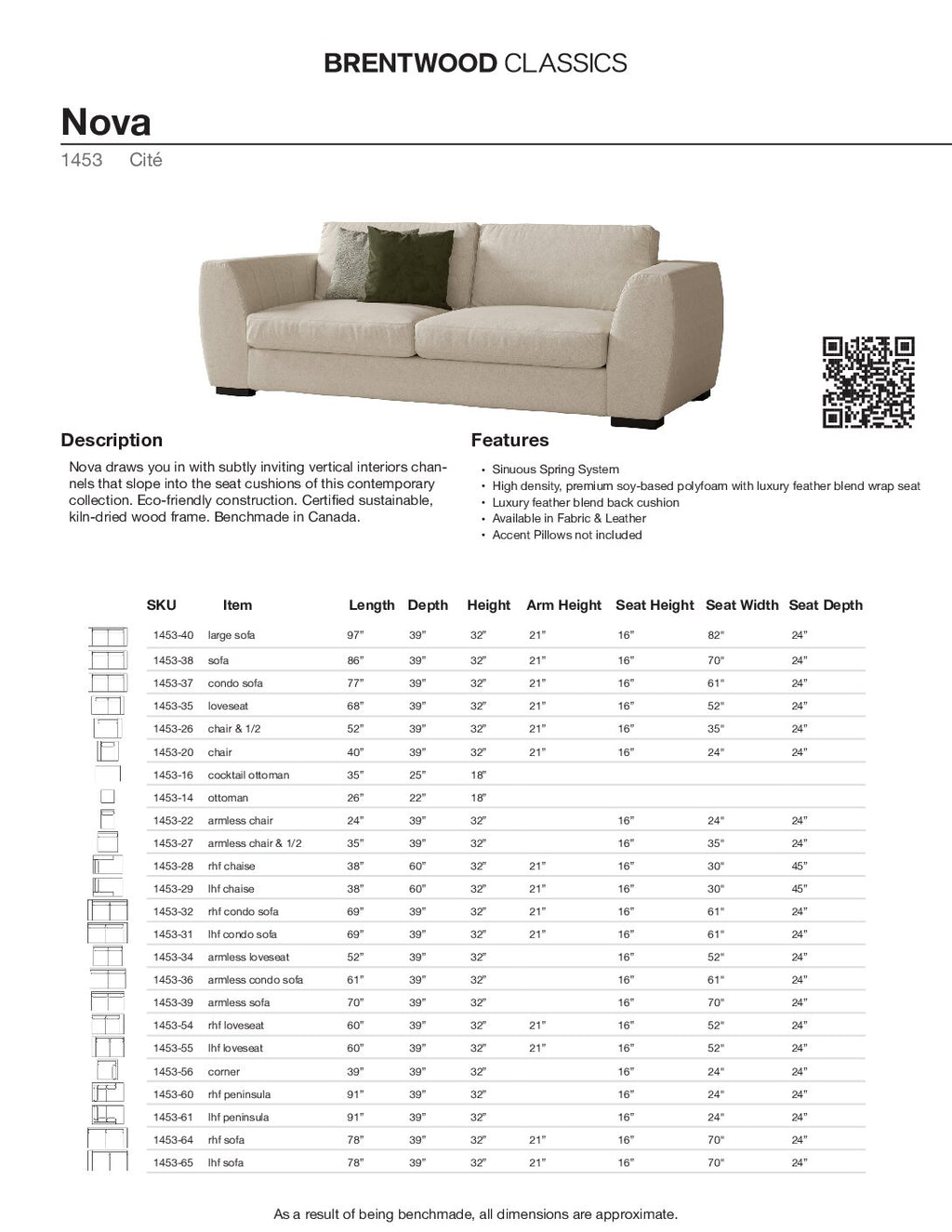 BRENTWOOD CLASSICS NOVA COLLECTION 1453-38