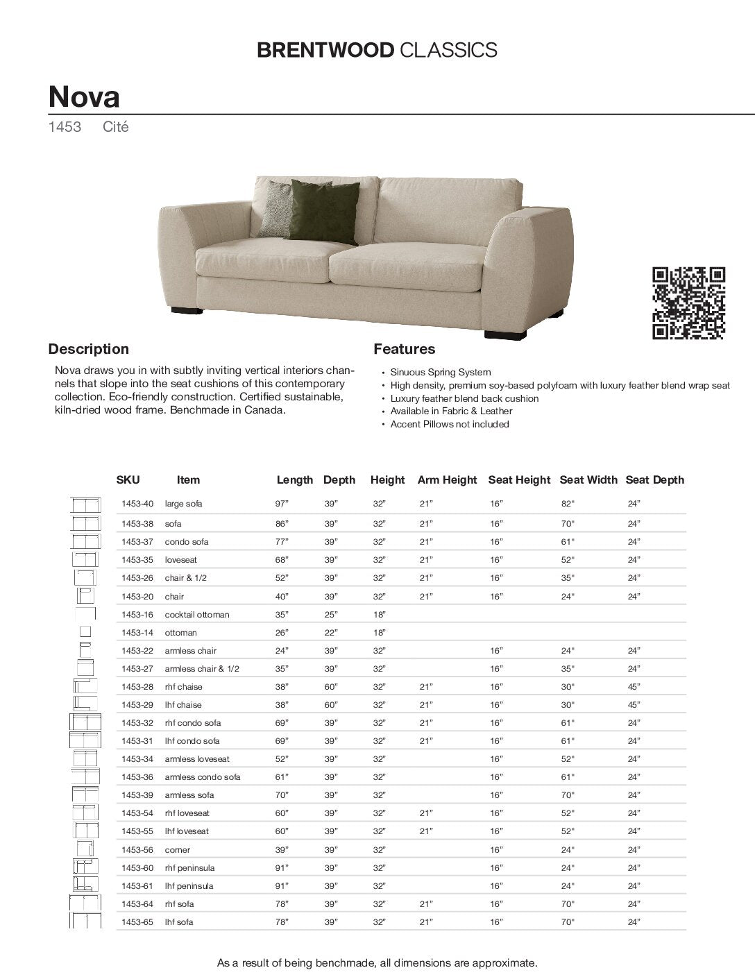 BRENTWOOD CLASSICS NOVA COLLECTION 1453-38