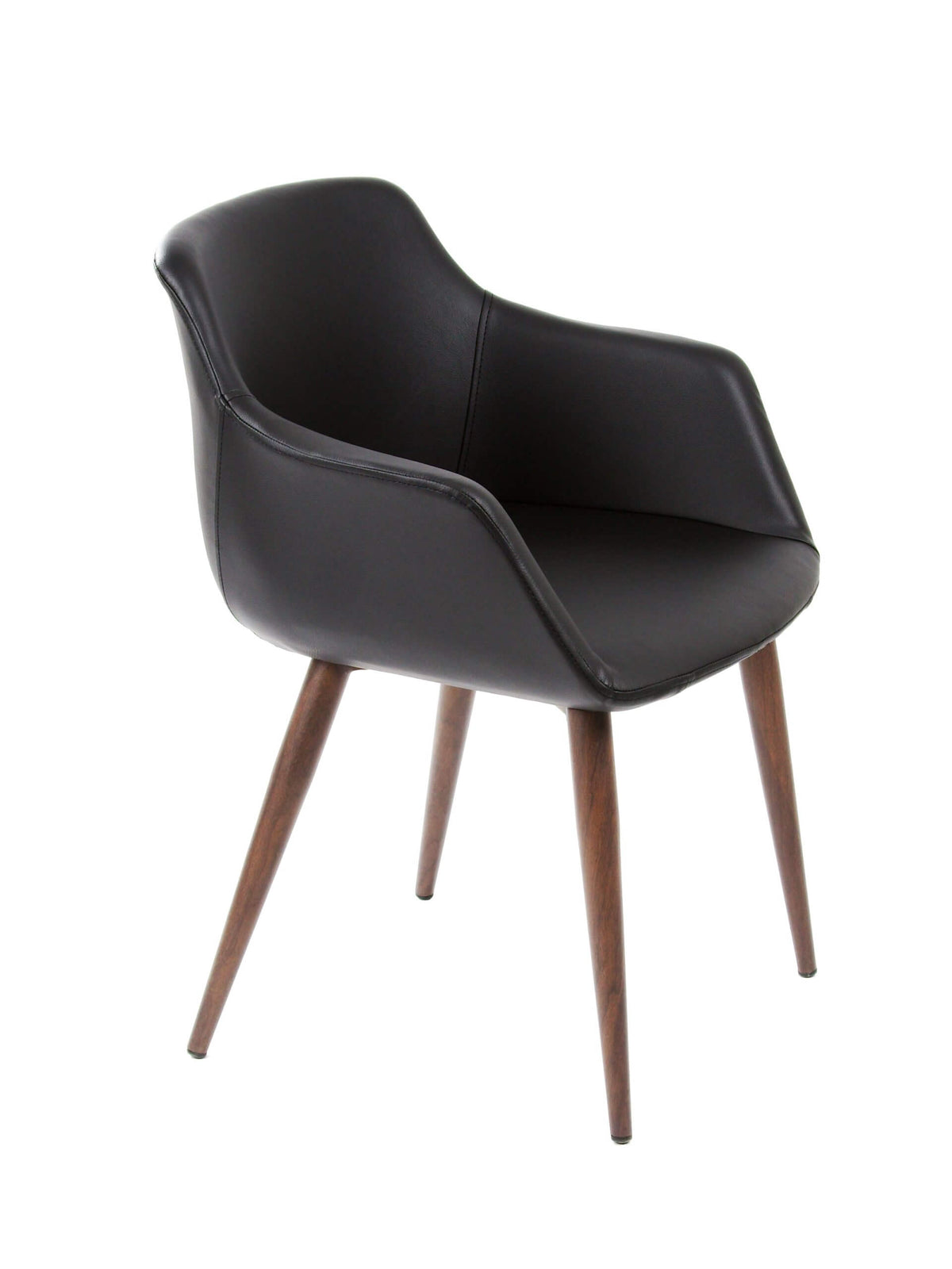 FURNISHINGS MATE OWEN CHAIR BLACK SET OF TWO DC 345-BL-BW
