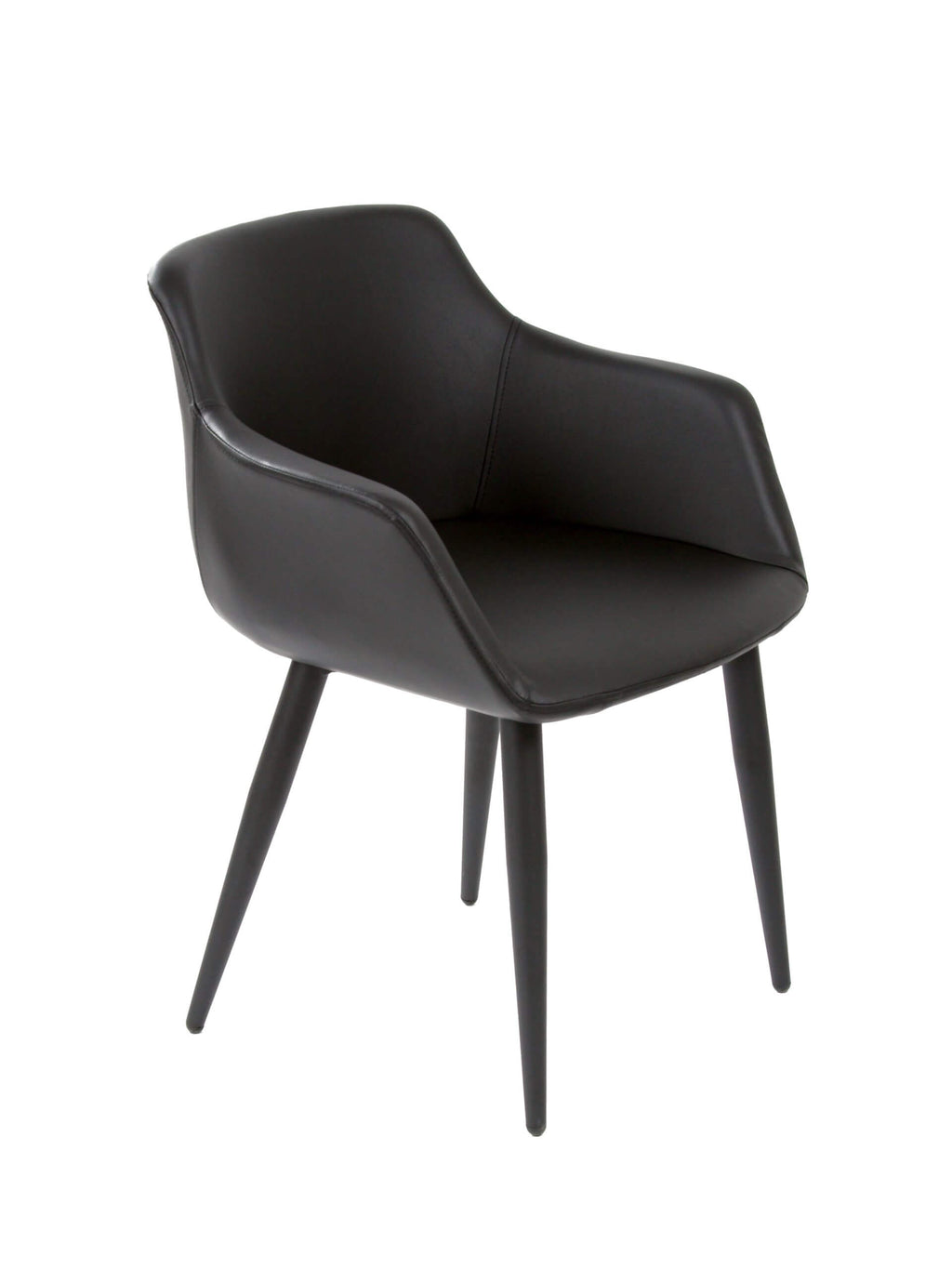 FURNISHINGS MATE OWEN CHAIR BLACK SET OF TWO DC 345-BL-MB
