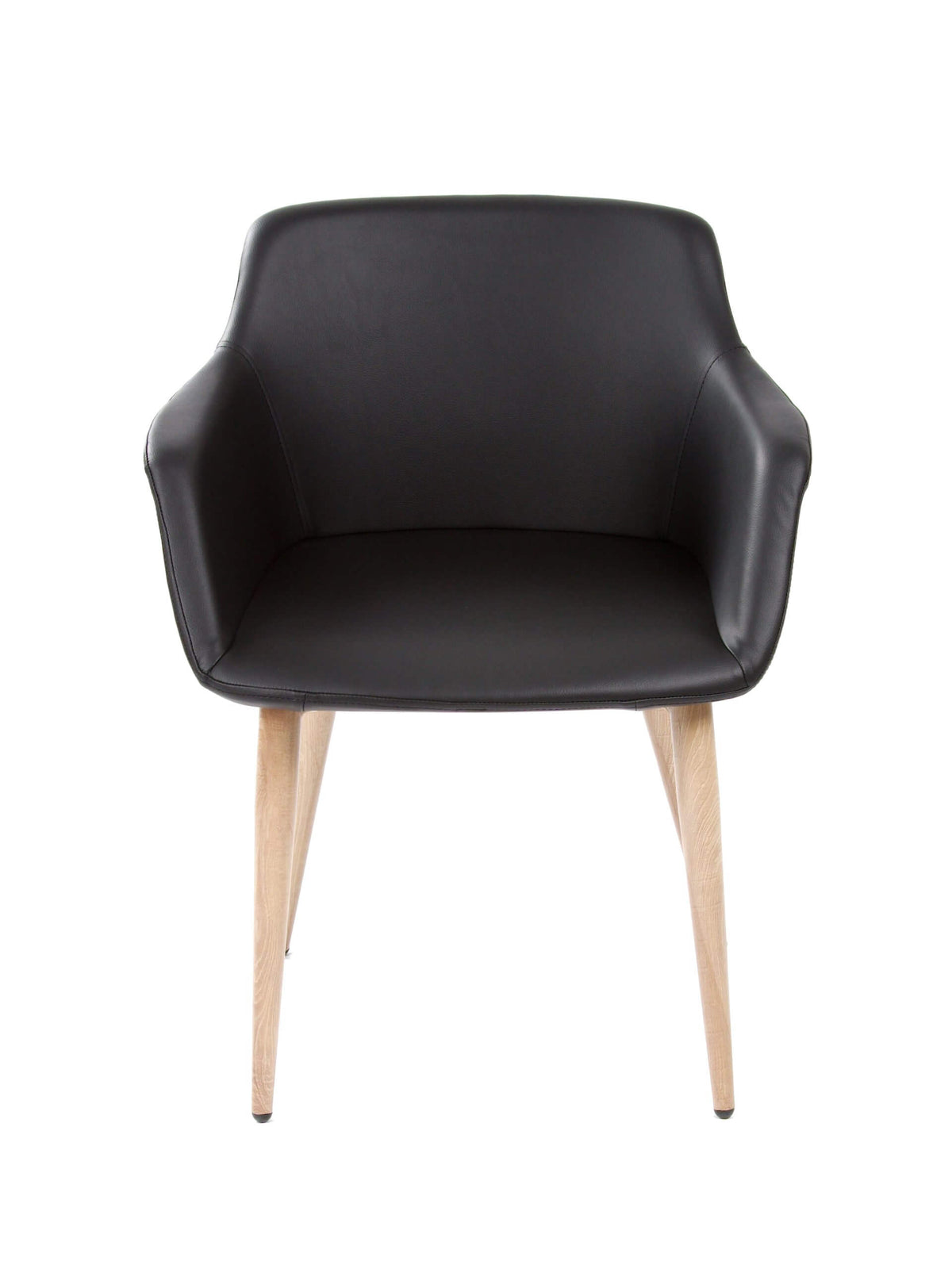 FURNISHINGS MATE OWEN CHAIR BLACK SET OF TWO DC 345-BL-WO