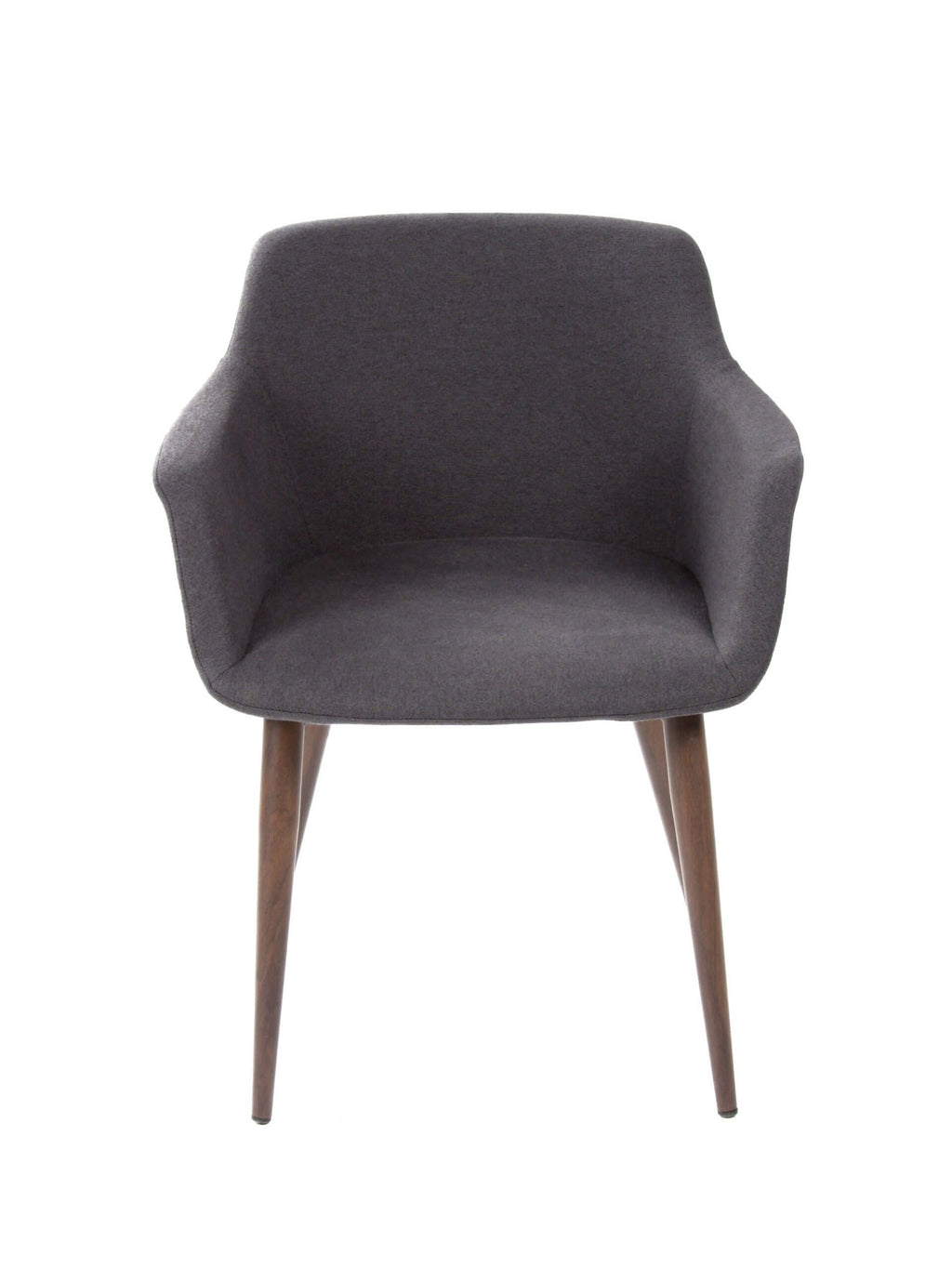 FURNISHINGS MATE OWEN CHAIR GRAPHITE SET OF TWO DC 345-GP-BW
