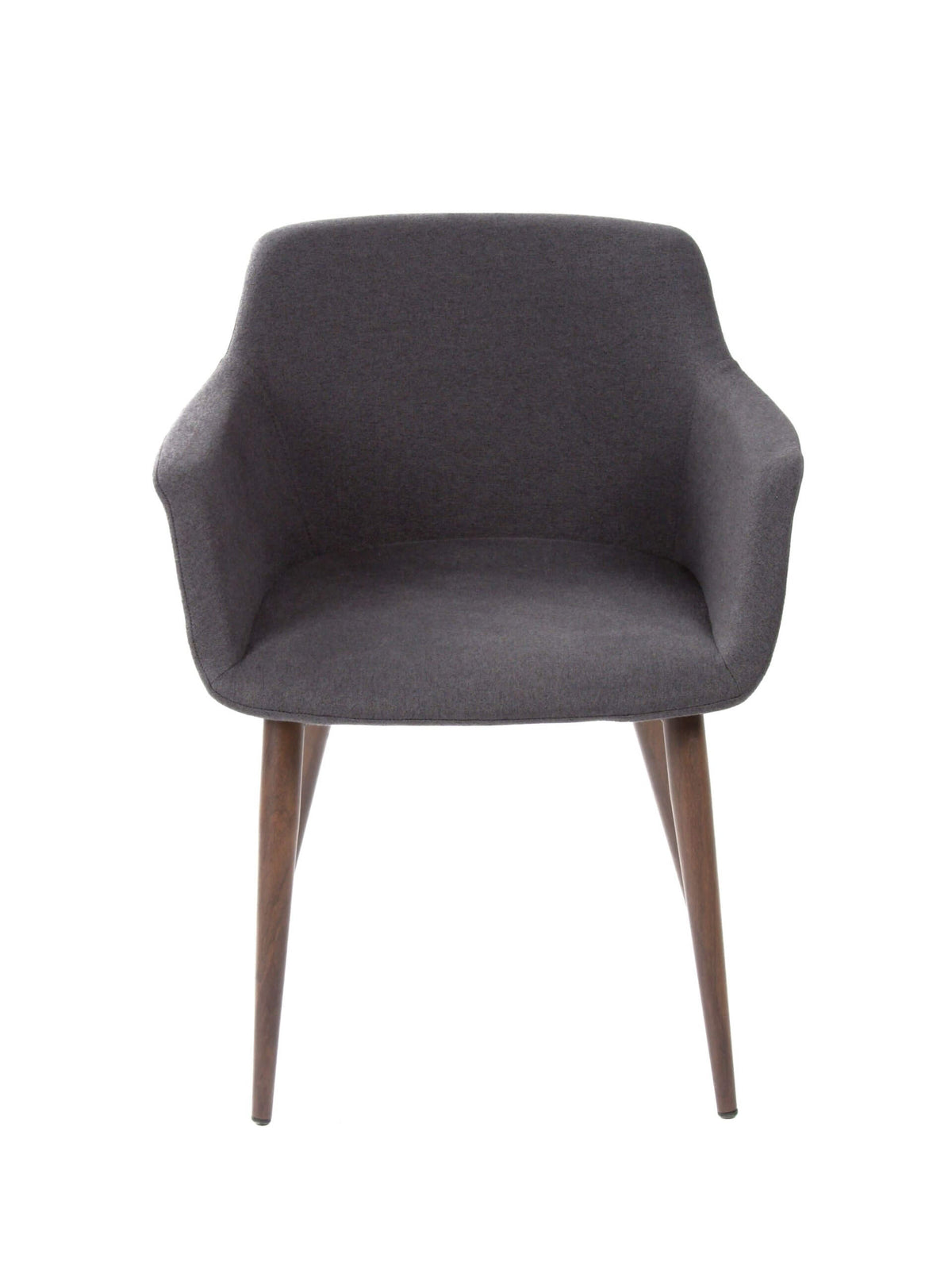 FURNISHINGS MATE OWEN CHAIR GRAPHITE SET OF TWO DC 345-GP-BW